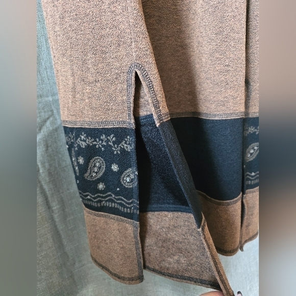 Vintage 90s Nina Piccalino Maxi Dress Brown Sleeveless Paisley Size L - Picture 3 of 6